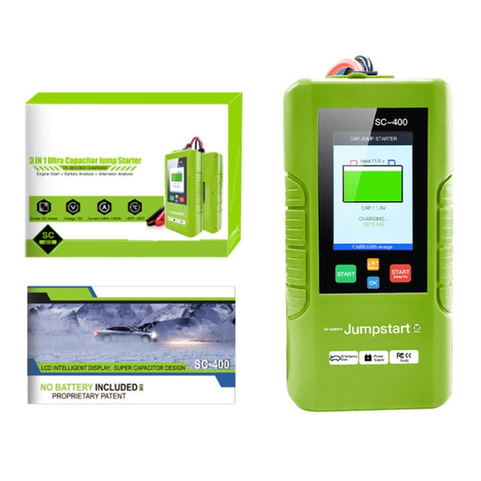JDiag TopDiag SC-400 Arrancador de coche de 12 V, carga rápida, arranque de emergencia, SC-400