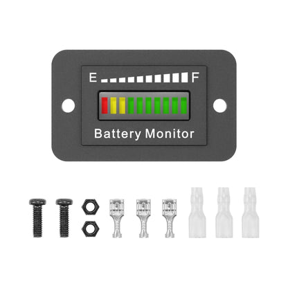 BM210 Electric Vehicles / Golf Carts LED Battery Indicator Adjustable Voltage 12V-72V, BM210