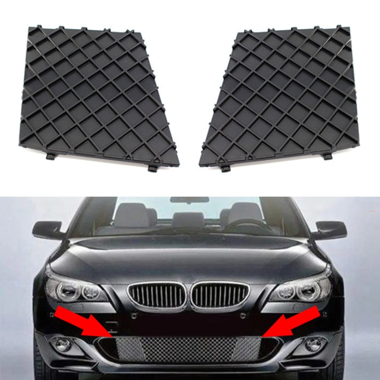 For BMW E60 2003-2010 1 Pair Car Front Bumper Lower Grille Cover 51117897184, For BMW E60 2003-2010