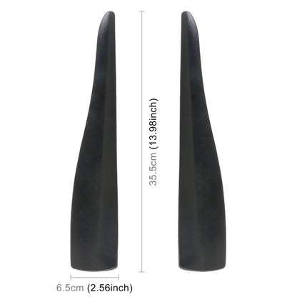 1 Pair Car Solid Color Silicone Bumper Strip, Style: Long, Solid Color