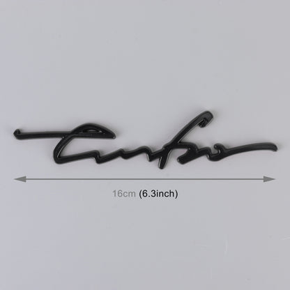 Car Personalized Aluminum Alloy Decorative Stickers, Size: 16x3.5x04cm