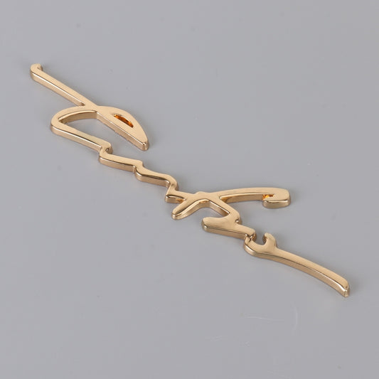 Pegatinas decorativas de aleación de aluminio personalizadas para coche, tamaño: 16 x 3.5 x 04 cm