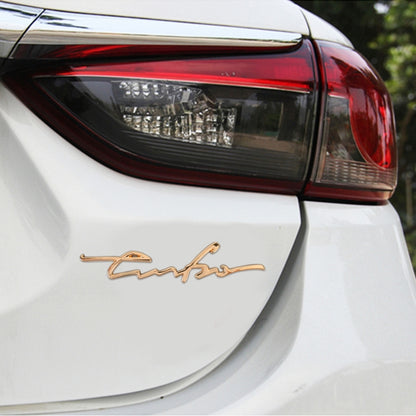 Car Personalized Aluminum Alloy Decorative Stickers, Size: 16x3.5x04cm