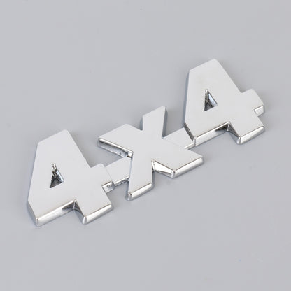 Car Number 4 x 4 Personalized Aluminum Alloy Decorative Sticker, Size: 9 x 3.5 x 2.3cm