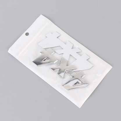Car Number 4 x 4 Personalized Aluminum Alloy Decorative Sticker, Size: 9 x 3.5 x 2.3cm