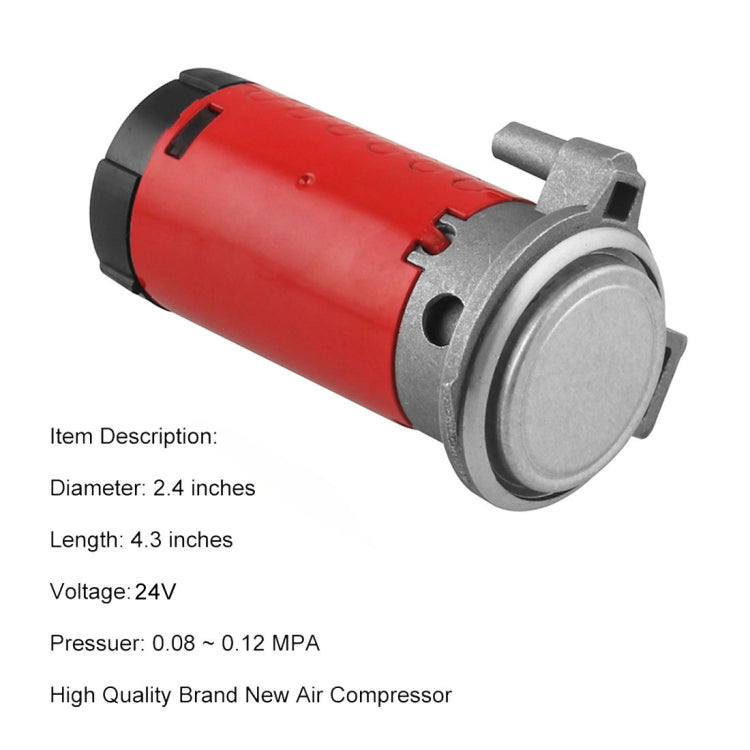 Klaxon pneumatique portable pour voiture 24 V, compresseur d'air 24 V