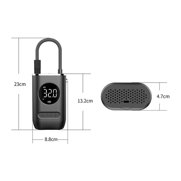 Gonfleur de pneu portable numérique sans fil pour voiture, écran numérique