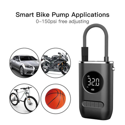 Gonfleur de pneu portable numérique sans fil pour voiture, écran numérique