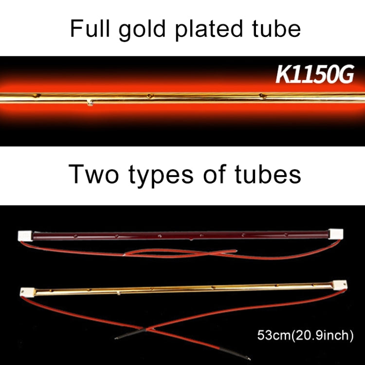220V 1050W Heat Light Infrared Dryer Spray Paint Heating Curing Lamp Baking Booth Heater, US Plug, 1050W, US Plug