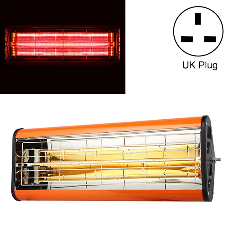 220V 1050W Heat Light Infrared Dryer Spray Paint Heating Curing Lamp Baking Booth Heater, UK Plug, 1050W, UK Plug