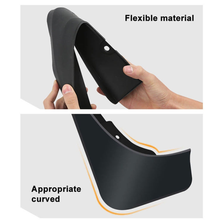 For Polestar 2 4pcs/Set Car Auto Soft Plastic Splash Flaps Fender Guard, For Polestar 2