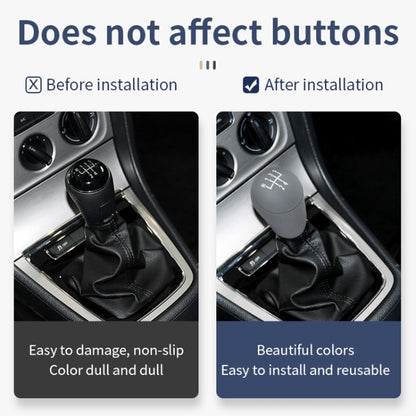 For Volkswagen 5-speed Car Silicone Dustproof Shift Knob Gear Protective Cover