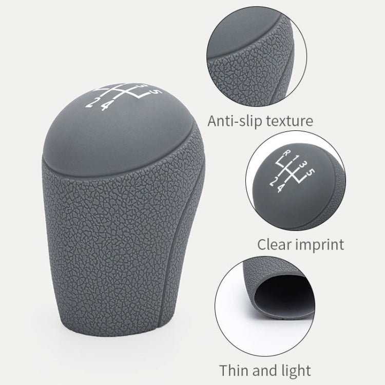 For Volkswagen 6-speed Car Silicone Dustproof Shift Knob Gear Protective Cover