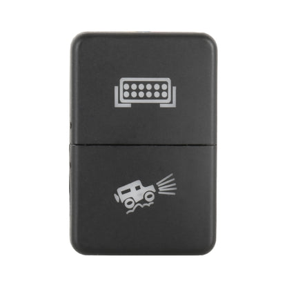 TS-202 For Toyota Blue-green Light Car Small Dual Control Switch with Lock, with Lock 5