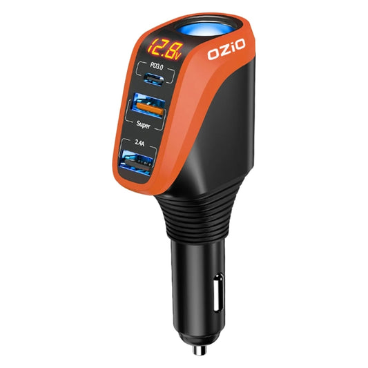 DY48TC Chargeur de voiture multifonction double port USB-C / Type-C + USB 188W avec allume-cigare