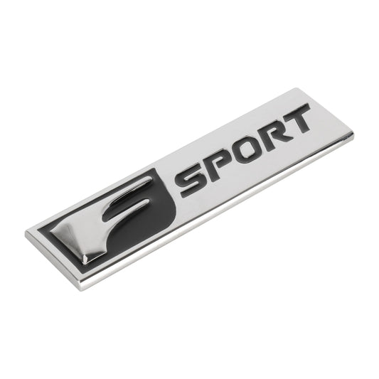 Pegatinas decorativas personalizadas de aleación de aluminio para coche tipo B F-SPORT, tamaño: 10 x 3 x 0.4 cm.