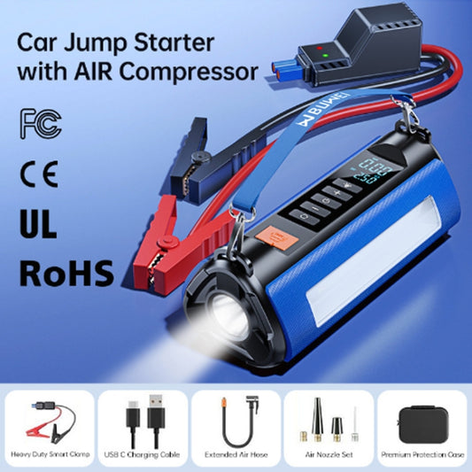 TS03C 6000mAh + Bolsa EVA Fuente de alimentación de emergencia para automóvil Bomba de aire integrada, versión baja, versión baja