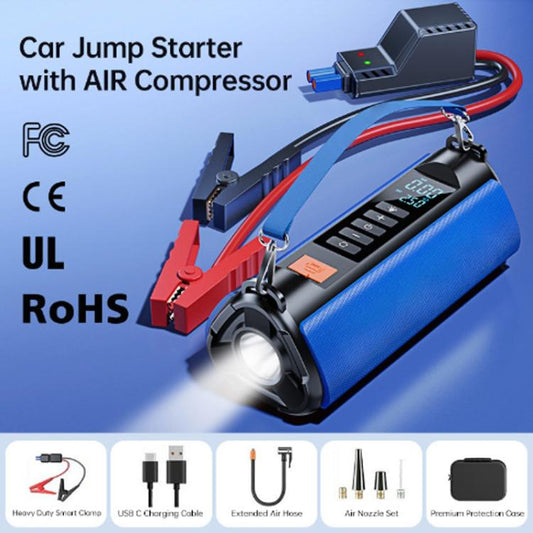 TS03H 8400mAh + Bolsa EVA Fuente de alimentación de emergencia para automóvil Bomba de aire integrada, versión superior, versión superior