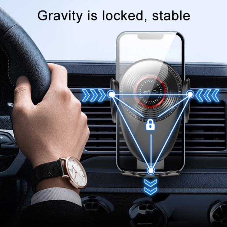 M8 Universal Car Mechanical Gravity Air Outlet Phone Navigation Holder, M8
