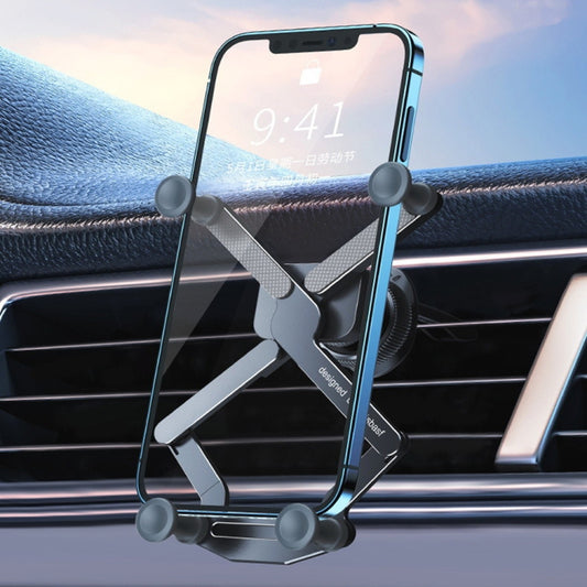 Bouton de voiture, sortie d'air, support de gravité invisible en alliage d'aluminium