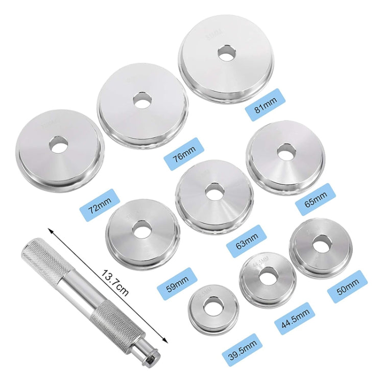10pcs / Set Extracteur de Roulement de Roue Inclinée pour Voiture