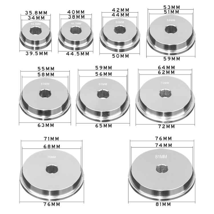 10pcs / Set Extracteur de Roulement de Roue Inclinée pour Voiture
