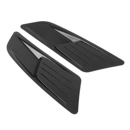 HD-713 1 Pair Car Hood Decorative Stickers Fender Air Vents Sticker, Black