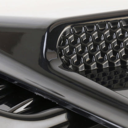 HD-713 1 Pair Car Hood Decorative Stickers Fender Air Vents Sticker, Black