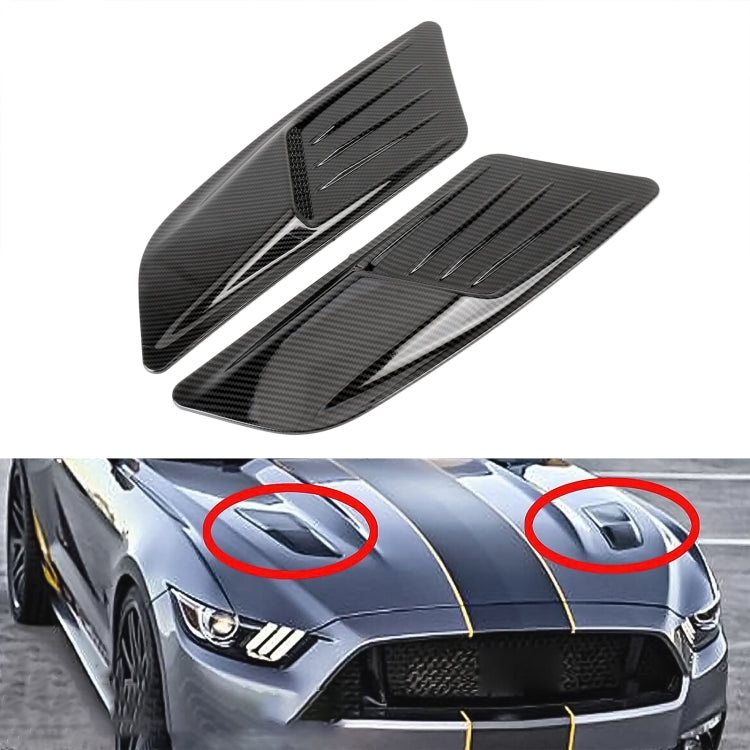 HD-713 1 Pair Car Hood Decorative Stickers Fender Air Vents Sticker ...