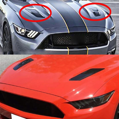 HD-713 1 Pair Car Hood Decorative Stickers Fender Air Vents Sticker(Carbon Fiber), Carbon Fiber