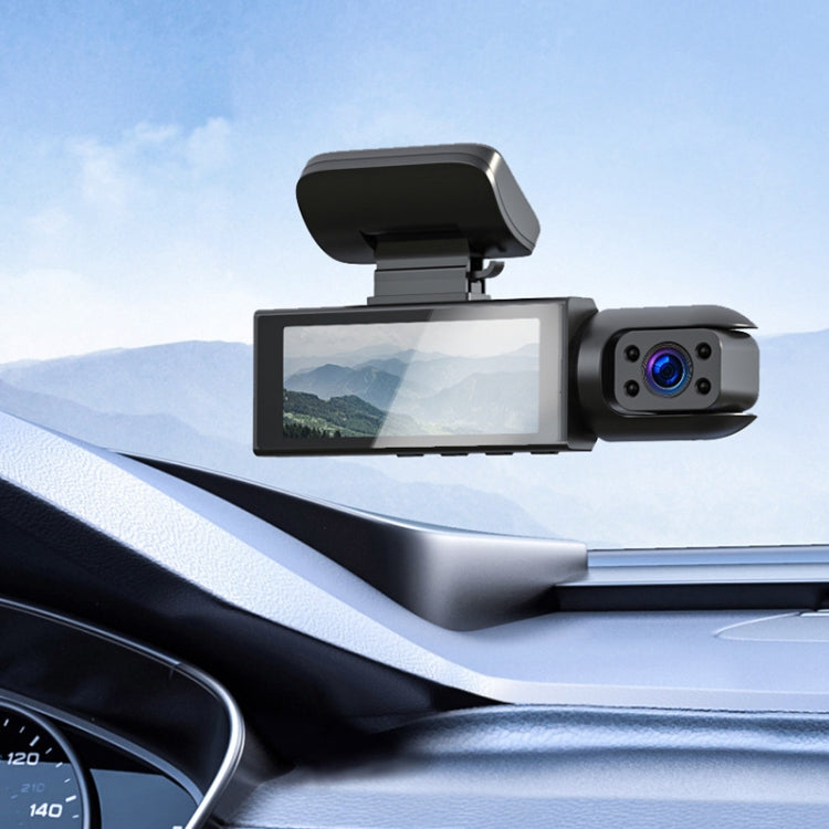 Enregistreur de conduite avant et intérieur à double objectif 1080P HD Vision nocturne de 3,16 pouces, Double objectif avant et intérieur