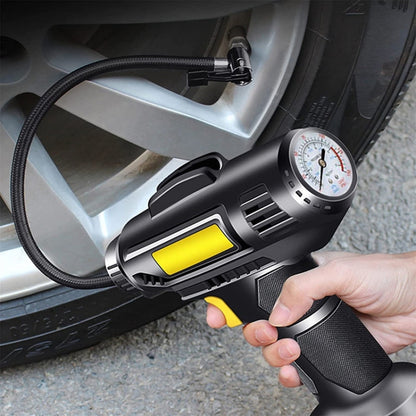 Pompe de gonflage de pneu portative de voiture, mini et filaire à manomètre