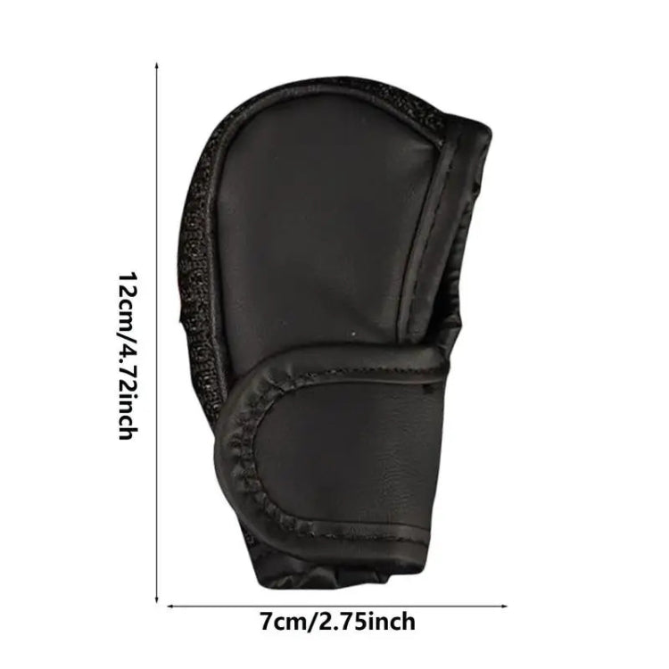 Universal Car PU + Ice Silk Gear Shift Knob Protective Cover, PU + Ice Silk Cover