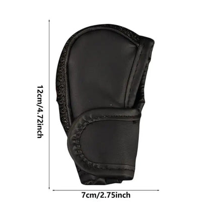 Universal Car PU + Ice Silk Gear Shift Knob Protective Cover, PU + Ice Silk Cover