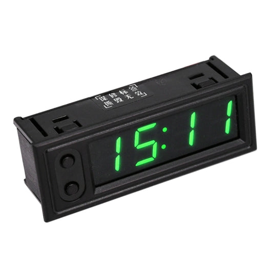 Horloge LED lumineuse électronique de haute précision + Thermomètre + Voltmètre de voiture 3 en 1 DC5-50V, Bleu 3 en 1 DC5-50V, Rouge 3 en 1 DC5-50V, 3 en 1 DC5-50V, Vert 3 en 1 DC5-50V