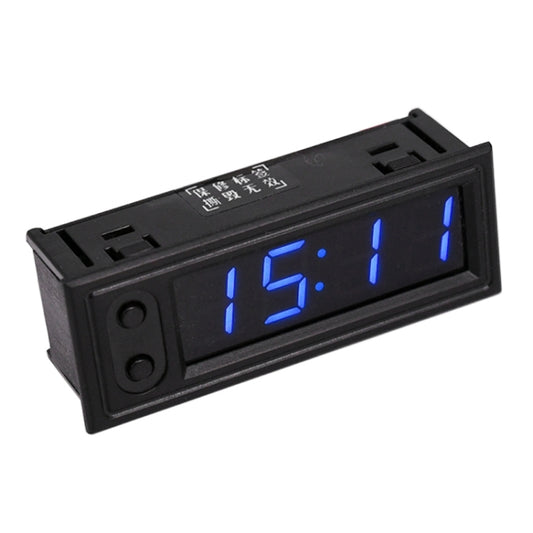 Horloge LED lumineuse électronique de haute précision + Thermomètre + Voltmètre de voiture 3 en 1 DC5-50V, Bleu 3 en 1 DC5-50V, Rouge 3 en 1 DC5-50V, 3 en 1 DC5-50V, Vert 3 en 1 DC5-50V
