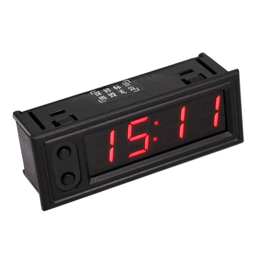 Horloge LED lumineuse électronique de haute précision + Thermomètre + Voltmètre de voiture 3 en 1 DC5-50V, Bleu 3 en 1 DC5-50V, Rouge 3 en 1 DC5-50V, 3 en 1 DC5-50V, Vert 3 en 1 DC5-50V