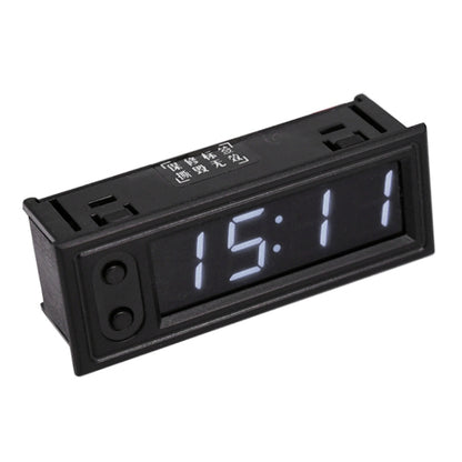Horloge LED lumineuse électronique de haute précision + Thermomètre + Voltmètre de voiture 3 en 1 DC5-50V, Bleu 3 en 1 DC5-50V, Rouge 3 en 1 DC5-50V, 3 en 1 DC5-50V, Vert 3 en 1 DC5-50V