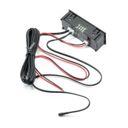 Horloge LED lumineuse électronique de haute précision + Thermomètre + Voltmètre de voiture 3 en 1 DC5-50V, Bleu 3 en 1 DC5-50V, Rouge 3 en 1 DC5-50V, 3 en 1 DC5-50V, Vert 3 en 1 DC5-50V