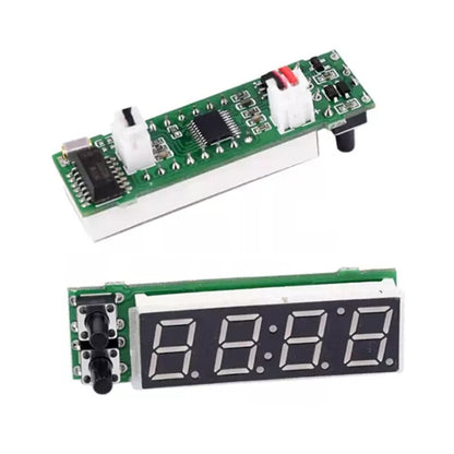 Horloge LED lumineuse électronique de haute précision + Thermomètre + Voltmètre de voiture 3 en 1 DC5-50V, Bleu 3 en 1 DC5-50V, Rouge 3 en 1 DC5-50V, 3 en 1 DC5-50V, Vert 3 en 1 DC5-50V