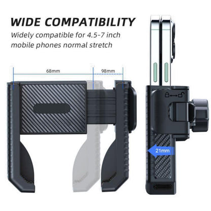 Carbon Fiber Texture Bicycle Non-slip Scooter Phone Holder