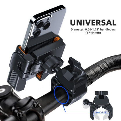 Support de téléphone antidérapant pour vélo/trottinette en fibre de carbone