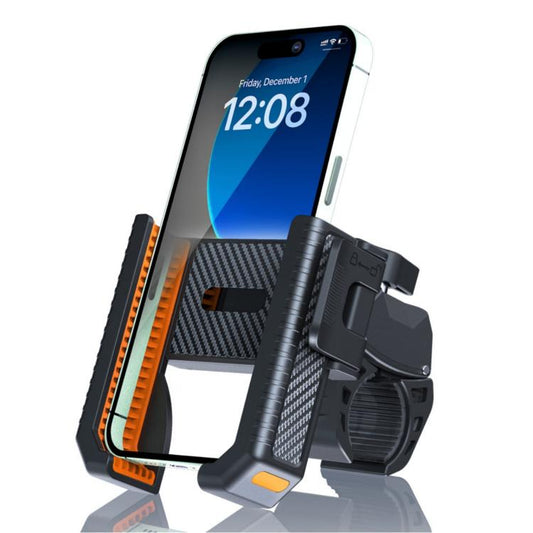 Support de téléphone antidérapant pour vélo/trottinette en fibre de carbone