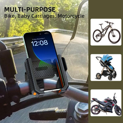 Support de téléphone antidérapant pour vélo/trottinette en fibre de carbone
