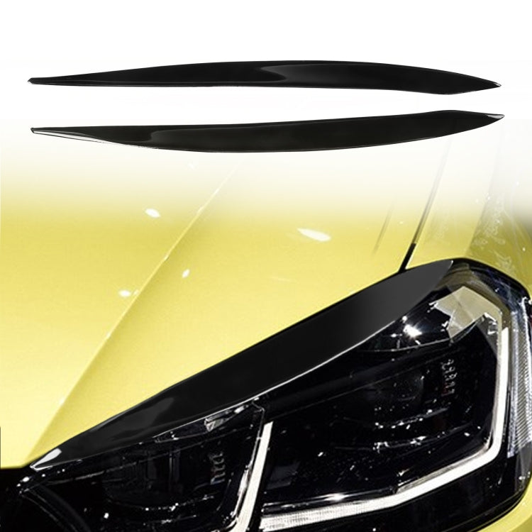 Paire de sourcils de phare de voiture décoratifs souples pour Volkswagen Golf 7 / 7.5 2013-2018, Pour Volkswagen Golf 7 / 7.5 2013-2018