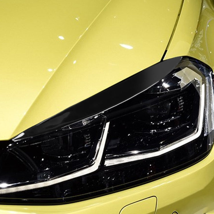 Paire de sourcils de phare de voiture décoratifs souples pour Volkswagen Golf 7 / 7.5 2013-2018, Pour Volkswagen Golf 7 / 7.5 2013-2018