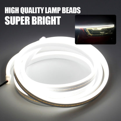 1,2m Lumière d'ambiance LED décorative super brillante pour feux de jour de voiture, 1,2m