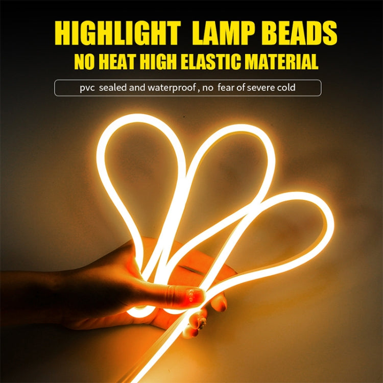 1,2m Lumière d'ambiance LED décorative super brillante pour feux de jour de voiture, 1,2m