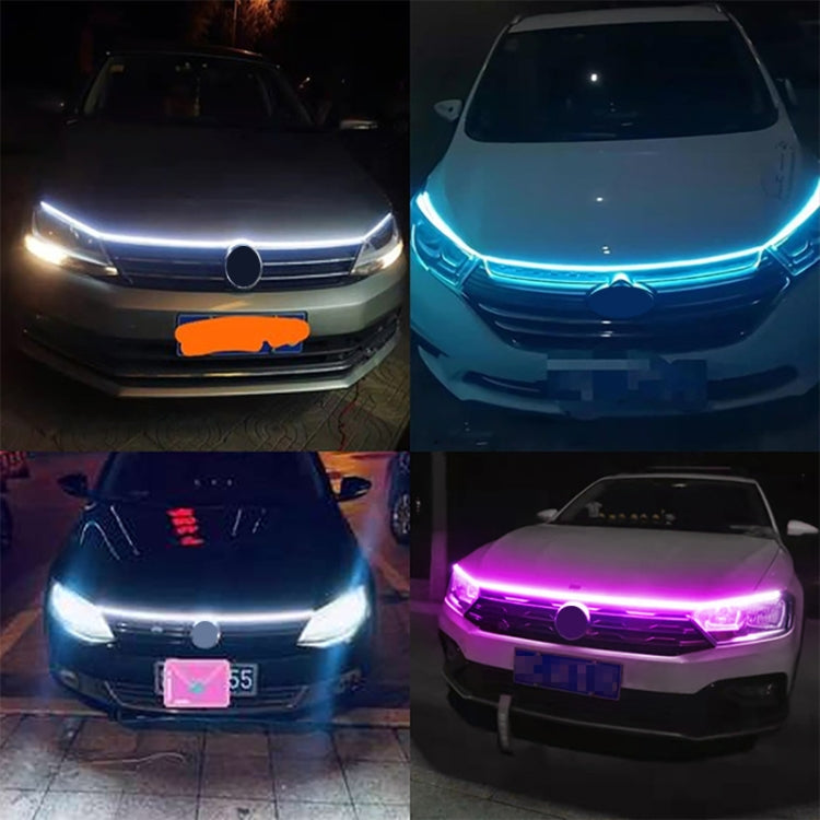 1,2m Lumière d'ambiance LED décorative super brillante pour feux de jour de voiture, 1,2m