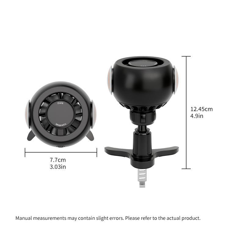 FC19 4 in 1 Multi-functional Car Air Outlet Magnetic Phone Holder Cooling Fan